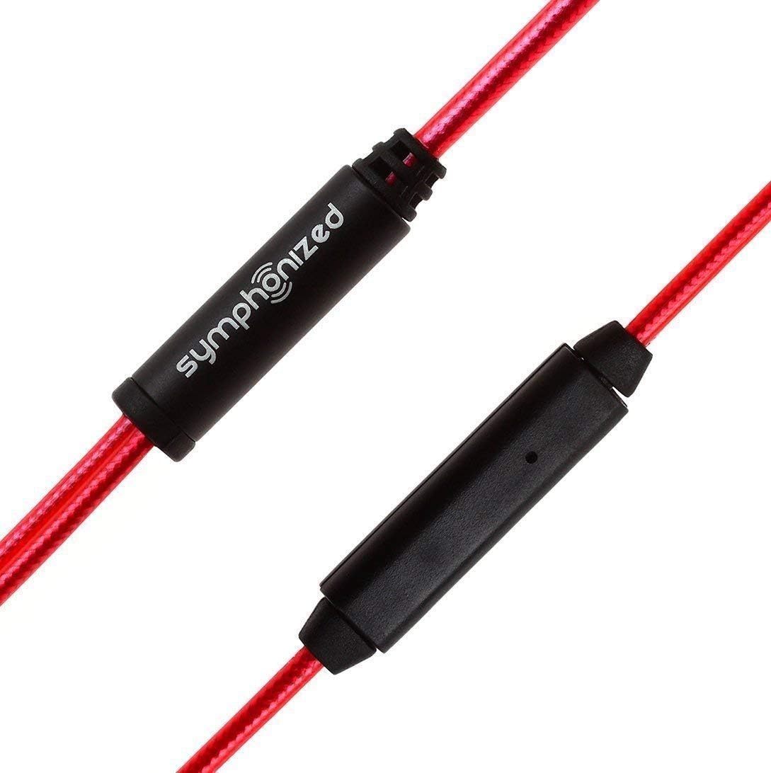 Symphonized NRG 2.0 Premium Genuine Wood in-Ear Noise-isolating Headphones with Mic and Nylon Cable