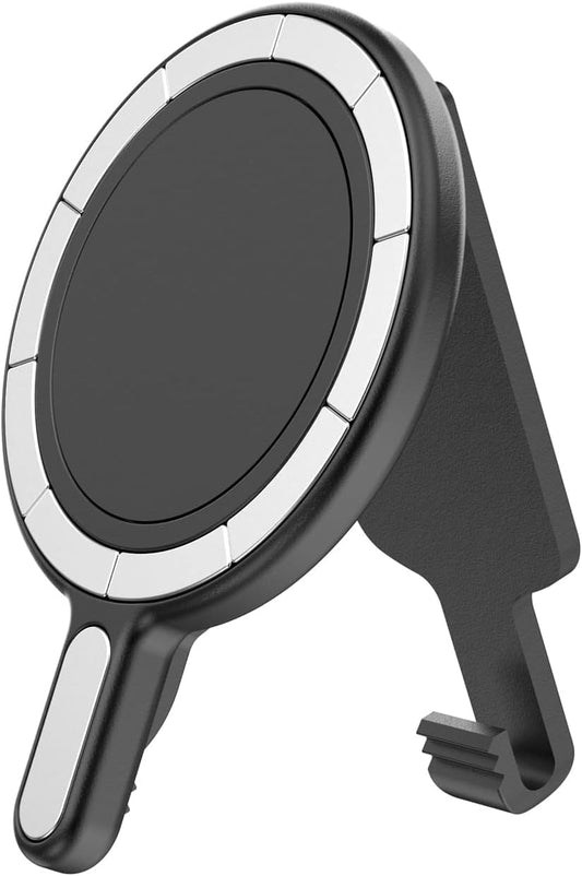 BAISRKE Magnetic Belt Clip Phone Holder, Strong Magnetic Waist Clip Compatible with Phone Cases, Portable & Versatile Accessory for Travel & Outdoor Use - Black