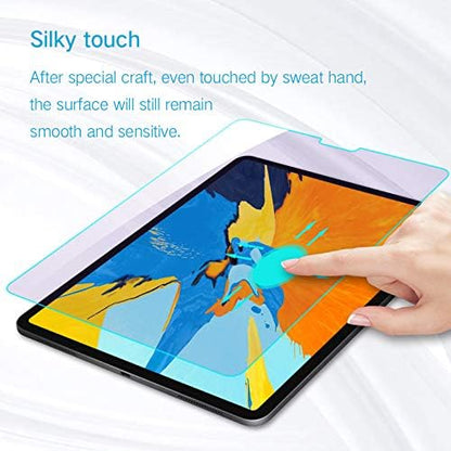 PERFECTSIGHT Anti Blue Light Screen Protector Compatible with iPad Pro 12.9 Inch (2022/2021/2020/2018 Model), Blue Light Filter Anti Fingerprint Tempered Glass [1 Pack]