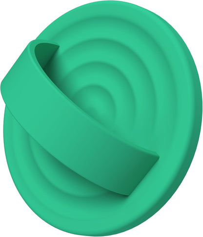 Magnetic Phone Ring Grip Holder, Silicone Finger Loop Grip, Compatible with MasSafe, Back of Phone for iPhone Pro Max/Plus/16/15/15/14/13/12 Series, Emerald Green