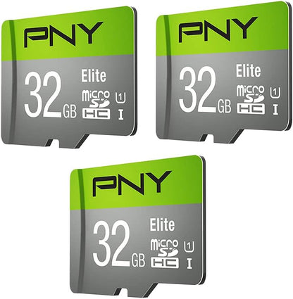 PNY 128GB & 32GB Elite Class 10 U1 microSDXC & microSDHC Flash Memory Card - 100MB/s, Full HD
