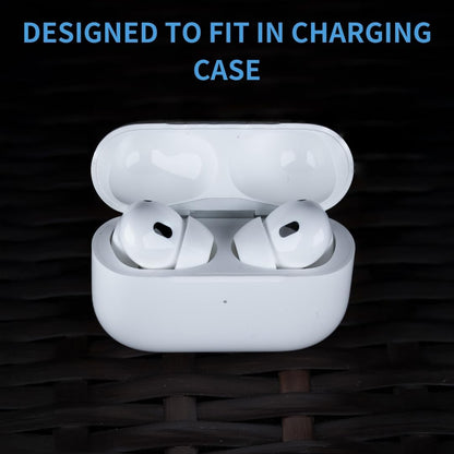 Comply TrueGrip MAX | Premium Memory Foam Replacement Earbud Tips for Apple AirPods Pro 1 & 2 | Long Lasting Comfort, Extreme Durability, Secure Fit, Superior Noise Isolation| White (Large) (3 Pairs)