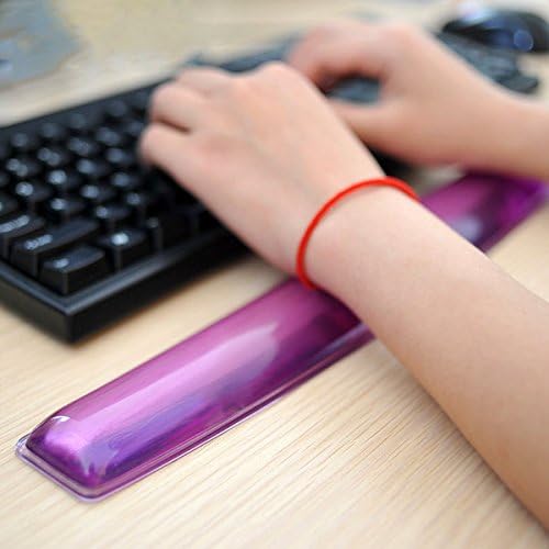 Gel Keyboard Wrist Rest Set Plus - ABRONDA Keyboard & Mouse Wrist Support Pad Office, Computer, Laptop, Mac - Durable, Comfortable and Pain Relief- Blue Set