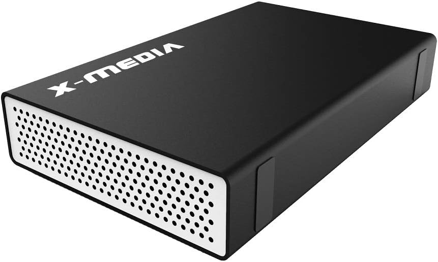 X-MEDIA XM-EN3200 3.5-Inch USB 2.0 SATA Aluminum Hard Disk Drive HDD External Enclosure Case, Support 3.5-Inch SATA/SSD Hard Disk Drive