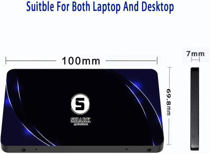 SSD SATA 2.5" 64GB Shark Speed Internal Solid State Drive High Performance Hard Drive for Desktop Laptop SATA III 6Gb/s(64GB, 2.5''-SATA3)