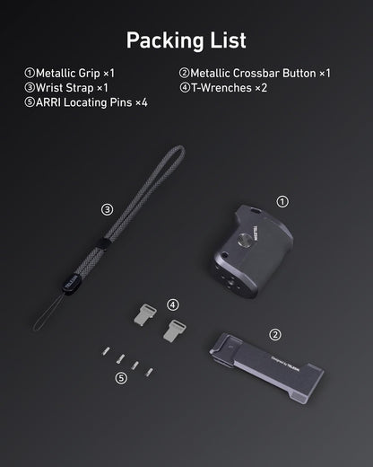 TELESIN Street Grip Kit For Hero 9-13 | Without Metal Rabbit Cage | Camera Grip Holder with Seesaw Design | Ergonomic Handle Grip Design | Backup TF Card Slot | Quick Battery Access | Vlog Grip Holder