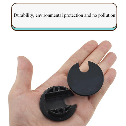 HAHIYO 2Pcs 1.38Inch/35mm Black Zinc Alloy Desk Grommet Wire Grommet Cable Management Cord Hole Cover Desk Wire Hole Insert Wire Organizer for Computer Office Home School Equipment Systems