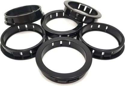 2"(50mm) Black Snap-in Knockout Insulating Bushing Grommets, Plastic Cable Hole Grommets for Wiring, Round Nylon Snap in Locking Electrical Wire Cord Hose & Tubing Bushings Grommets, 6pcs