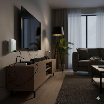 Elon-musk's Electricity Saving Box Stop Watt Stopwatt Energy Saving Device Save Energy Saving Device Energy Saving Power Strip for Home Office US Plug 90v-250v 30kw Rated Green (5PCS)