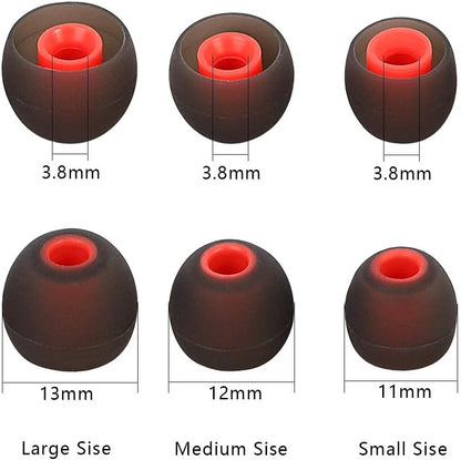 Brandless Silicone Earbud Tips Replacement Earbuds Cap Eartips Tips Eargels 9 Pairs SML
