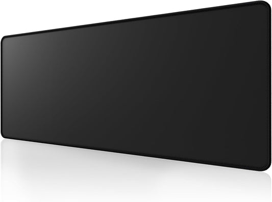 ALOANES Large Gaming Mouse Pad with Non-Slip Rubber Base,Stitched Edge,Desk mat for Laptop,Computer & PC, Wristing Pad for Gamer,Office & Home,Classic Black XXL 15.74''x35.43''x0.12''