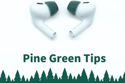 Comply Memory Foam Replacement Earbud Tips for Apple AirPods Pro 1 & 2 | Ultimate Comfort, Secure Fit, Superior Noise Isolation | Anti Slip, Prevent from Falling Out | Green, Large (3 Pairs)