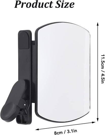 Mirror Effect Lens - Capture Stunning Reflections Instantly, Smartphone Camera Mirror Reflection Clip Kit, Mirror for Phone to Use Back Camera (White)