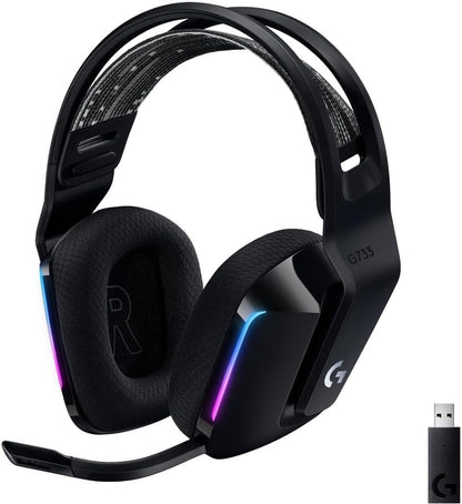 Logitech G733 Lightspeed Wireless Gaming Headset +Yeti GX Dynamic RGB Gaming Microphone with LIGHTSYNC, USB - Black