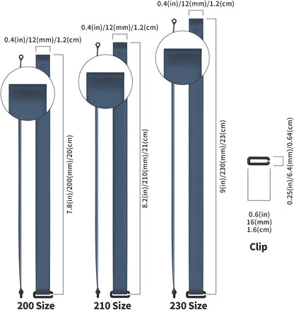 C-Shaped Clip Finger Phone Grip, Sinjimoru Silicone Cell Phone Strap for Phone Case with Clip as Phone Loop Holder for iPhone Case & Samsung Phone. Sinji Loop Clip Navy 210