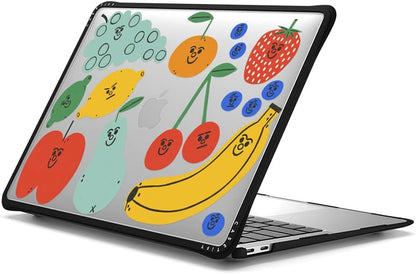 CASETiFY Impact MacBook Air 13" (M1/Intel) Case [Cushioned Impact Corners/Scratch-Resistant/Anti-Slip Grip] - Fruit Salad - Clear Black