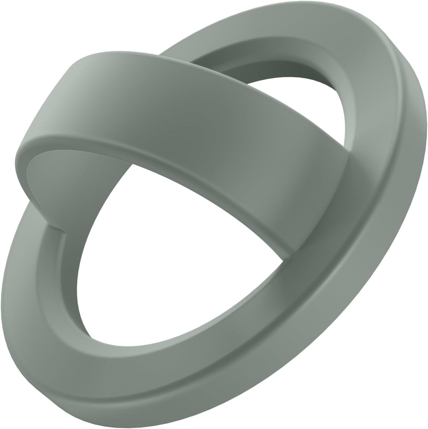 Magnetic Phone Grip, Removable Loop Grip with Soft Finger Strap, Silicone Phone Ring Holder for Back of Phone for iPhone 16/15/14/13/12 Pro Max/Plus, Calke Green