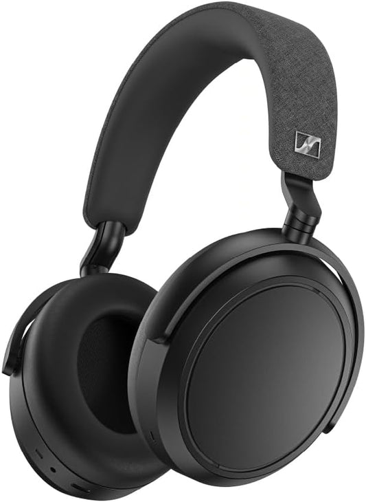 Sennheiser MOMENTUM 4 Wireless Headphones - Bluetooth Headset for Crystal-Clear Calls with Adaptive Noise Cancellation, 60h Battery Life, Lightweight Folding Design, Black