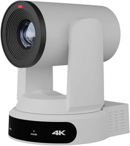 PTZOptics Move 4K 30x Auto-Tracking PTZ Camera with Built-in Tally Light, 3D Noise Reduction, and Advanced White Balance Modes (White)
