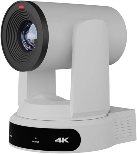 PTZOptics Move 4K 30x Auto-Tracking PTZ Camera with Built-in Tally Light, 3D Noise Reduction, and Advanced White Balance Modes (White)