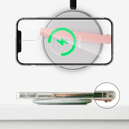 C-Shaped Clip Finger Phone Grip, Sinjimoru Silicone Cell Phone Strap for Phone Case with Clip as Phone Loop Holder for iPhone Case & Samsung Phone. Sinji Loop Clip White 210