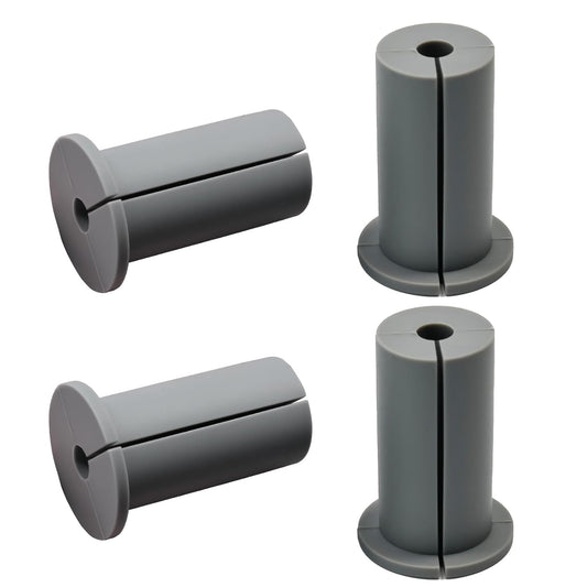 4pc Starlink Cable Grommet 1" Silicone Waterproof Wall Hole Pass Through Split Cable Bushings for TV Wire Ethernet Cord, Starlink Cable Routing Kit Accessories, 52.5mm/2.07" Ht, Grey