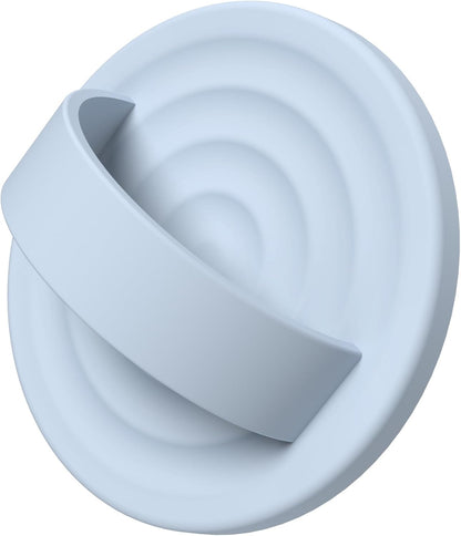 Magnetic Phone Ring Grip Holder, Silicone Finger Loop Grip, Compatible with MasSafe, Back of Phone for iPhone Pro Max/Plus/16/15/15/14/13/12 Series, Baby Blue