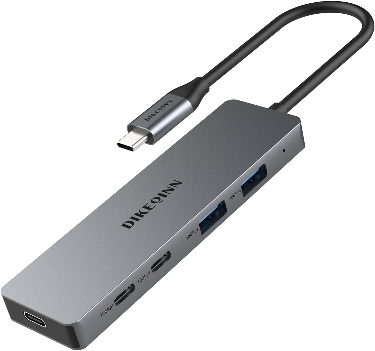 USB C Hub 10Gbps Adapter with 2 USB-C 3.2 & 2 USB-A Ports, Power Delivery, High-Speed Multiport Splitter for MacBook Pro, iPhone 16/15 Pro, Galaxy S23