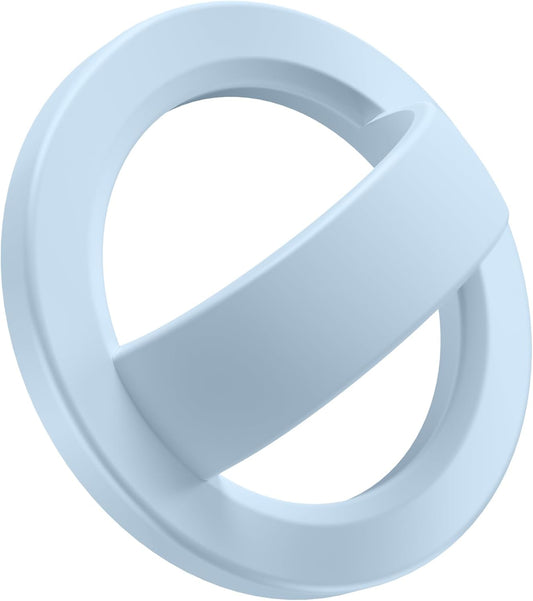 GONEZ Magnetic Phone Grip Compatible with MagSafe, Removable Silicone Loop Grip, Phone Ring Holder for Back of Phone for iPhone 16/15/14/13/12 Series, Blue