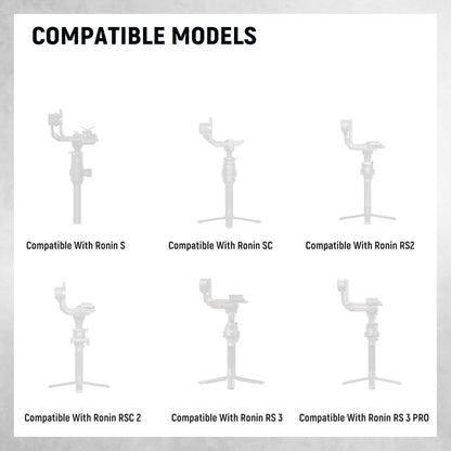 NEEWER Dual Handgrip Compatible with DJI RS4 RS4 Pro RS3 RS3 Pro RS2 RSC2 Ronin S SC Gimbal, Dual Handle Kit with 2 Mini NATO Rails, Quick Release NATO Clamps, 1/4" & 3/8" Threads, GA006