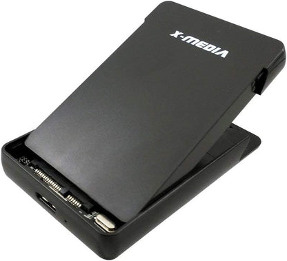 X-MEDIA XM-EN2279U3 2.5-Inch Tool-Free USB 3.0 SATA SSD HDD Hard Disk Drive External Enclosure Case | Support 7mm / 9.5mm Height HDDs