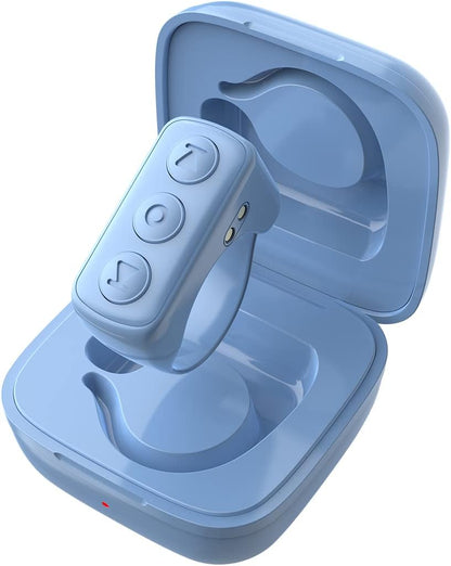 ADZERD Remote Control for TikTok, Page Turner for iPhone/iPad, Bluetooth Camera Video Recording Remote, Scrolling Ring for TIK Tok, Compatible with iOS/Android Phones & Tablets - Blue