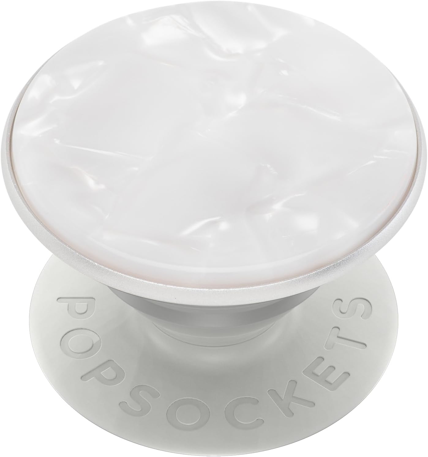 PopSockets Phone Grip with Expanding Kickstand, Adhesive Grip - Acetate Pearl White