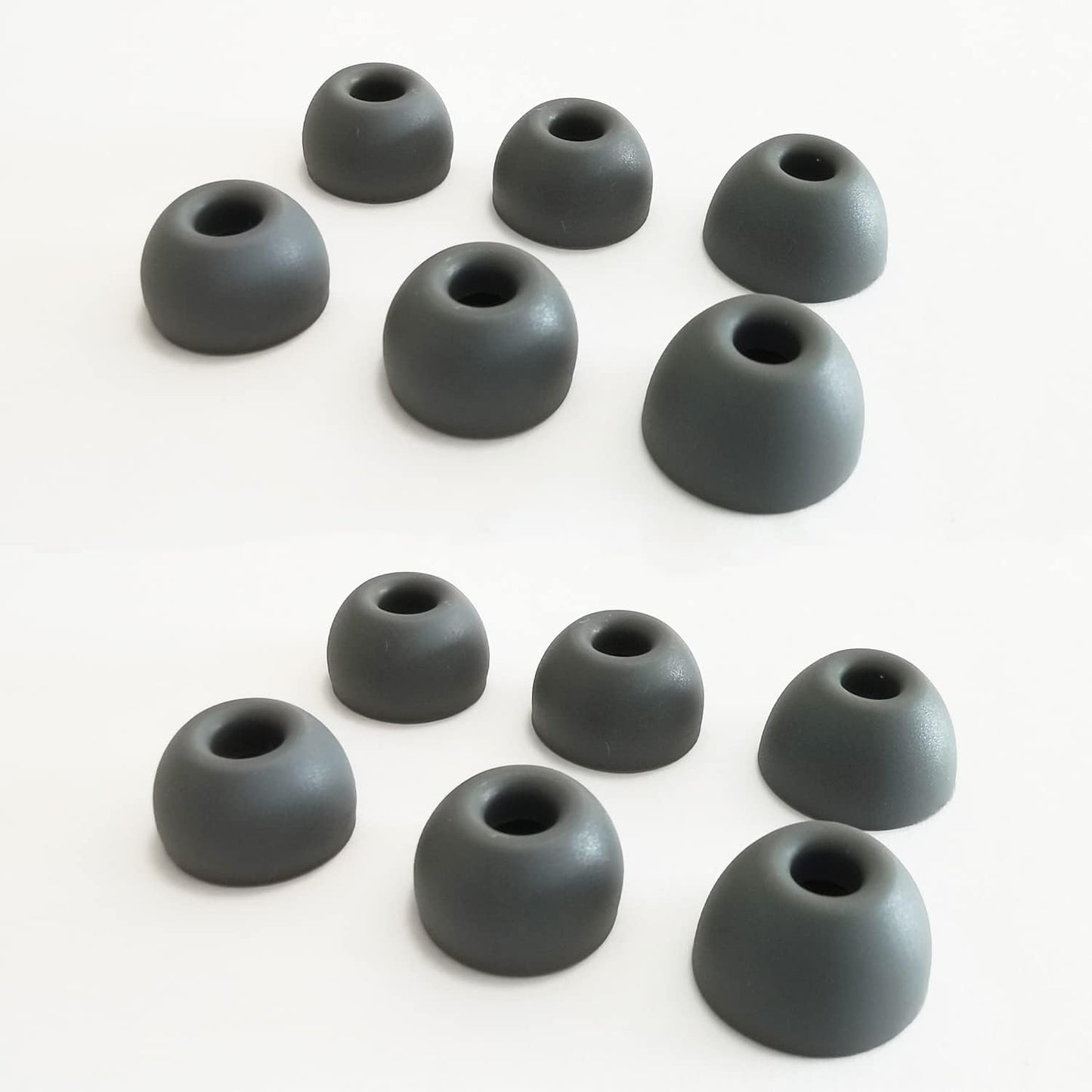 Silicone Earbuds Tips for Beats Fit Pro/Beats Studio Buds Ear Tips Replacement for Beats Earbuds 6 Pairs LMS Gray