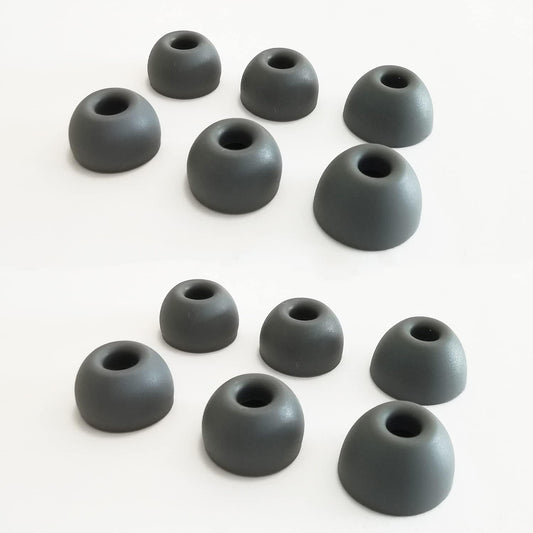 Silicone Earbuds Tips for Beats Fit Pro/Beats Studio Buds Ear Tips Replacement for Beats Earbuds 6 Pairs LMS Gray