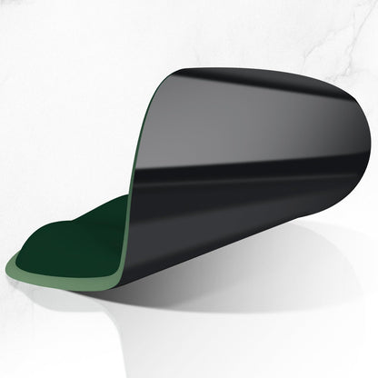 ITNRSIIET Ergonomic Mouse Pad with Wider Memory Foam Wrist Rest +17% - Curved Cushion Reduces Pressure 20%, Pain Relief, Non-Slip, Smooth, Cute Colors, 9.85 x 9 in, Deep Green Gradient