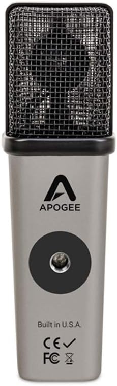 Apogee MiC Plus - Studio Quality USB Microphone with Cardioid Condenser Mic Capsule, Built In Mic Pre-Amp & Zero-Latency Headphone Output