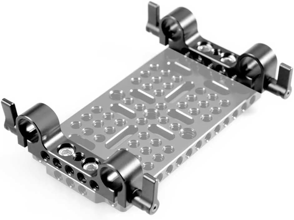 SmallRig Super Lightweight 15mm Railblock, Rod Clamp with 1/4"-20 Thread for Sony for Canon and Other 15mm DSLR Camera Rig Shoulder Support Rail System, Pack of 2-2061