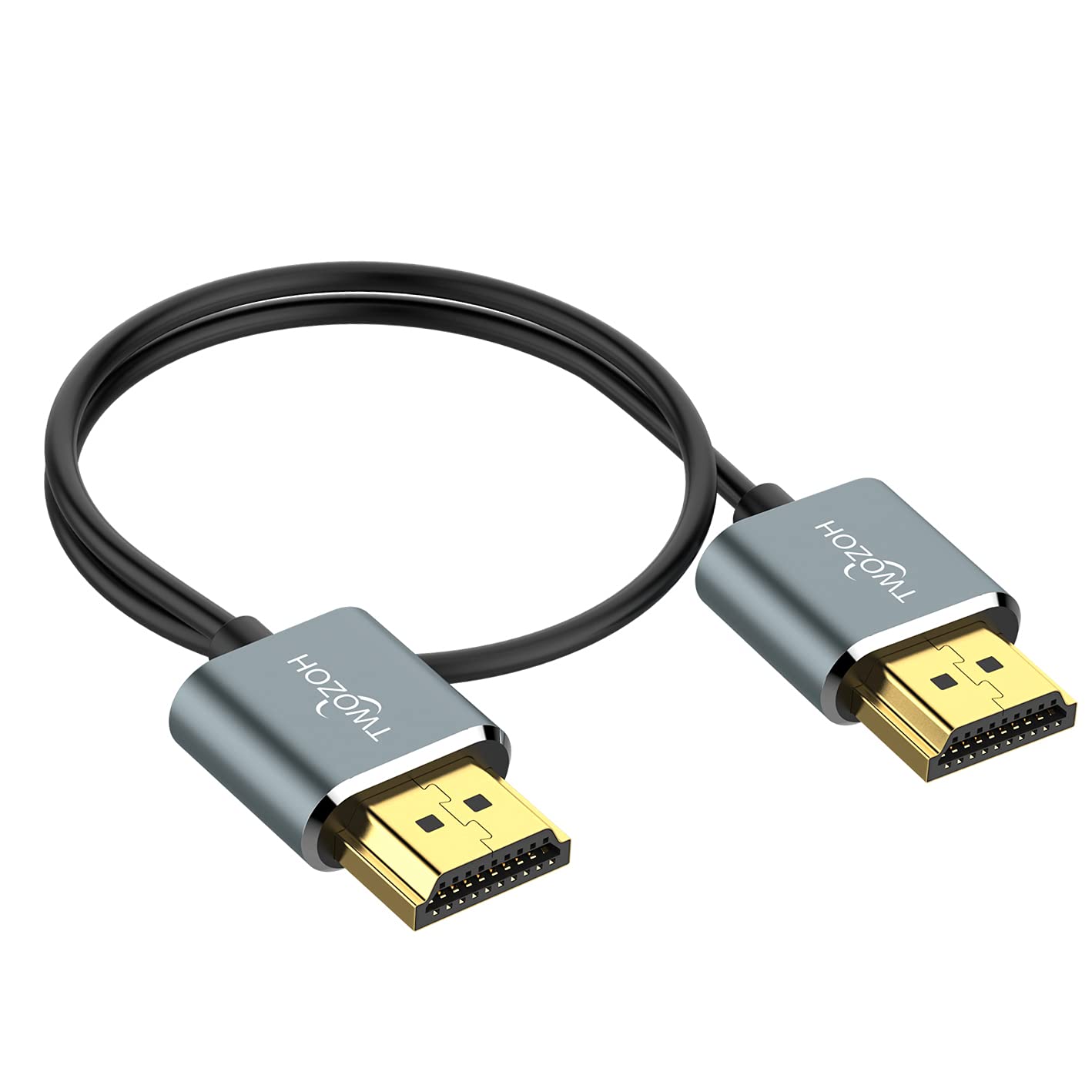 Twozoh Ultra-Thin Long HDMI to HDMI Cable 30FT, Hyper Slim HDMI 2.0 Cable, Extreme Flexible HDMI Cord Support 3D/4K@60Hz, 2160P, 1080P