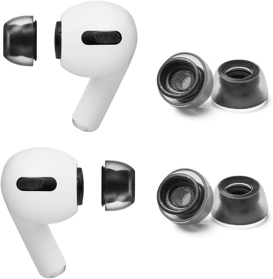 AZLA Crystal for Airpods Pro 1st & 2nd Gen (2-Pair, S) – Airpod Pro Ear Tip Replacement – Airpod Pro Tips with Premium Silicone