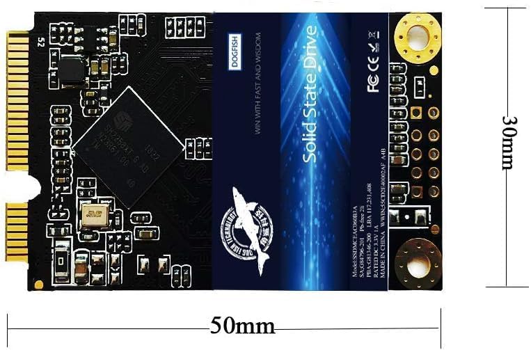 SSD MSATA 256GB Dogfish High Performance Internal Solid State Drive for Desktop Laptop 3 Unit Package Pack [256GB(3 Packs),MSATA]