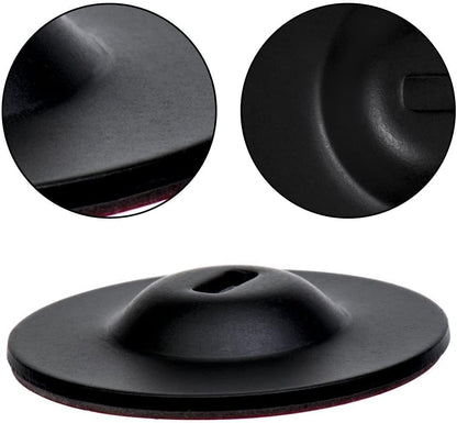 I3C Anchor Plate Adhesive Security Plate, Laptop Lock Plate with Slot, Universal Lock Plate for Laptop, Monitor, Smart Phone, Tablet, Other Electronic Products (Black 4pcs)