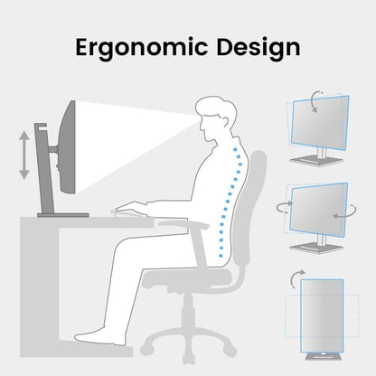 BenQ GW2490T 24" Monitor 100Hz FHD 1920x1080p | IPS | Vertical Monitor | Eye-Care | Thin Bezel | Height & Tilt Adjustable | DisplayPort | HDMI x2