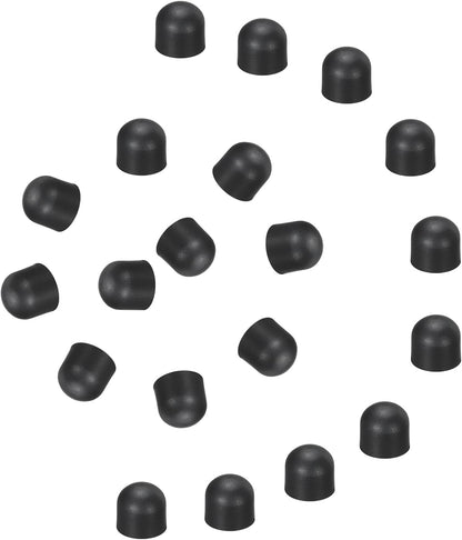 MECCANIXITY 60Pcs Replacement Stylus Pen Tips 7.5mm Conductive Capacitive Touch Screen Pens Tips Silicone Rubber, Black