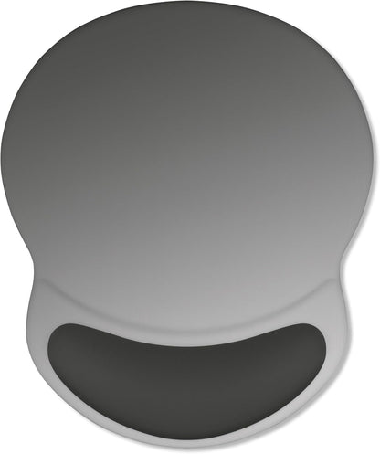 ITNRSIIET Ergonomic Mouse Pad with Comfort Gel Wrist Rest, Non-Slip PU Base, Smooth Textured Surface, Reduces Hand Fatigue & Wrist Pain, 8.7 x 7.2 Inch for Office Gaming Home, Gray Gradient