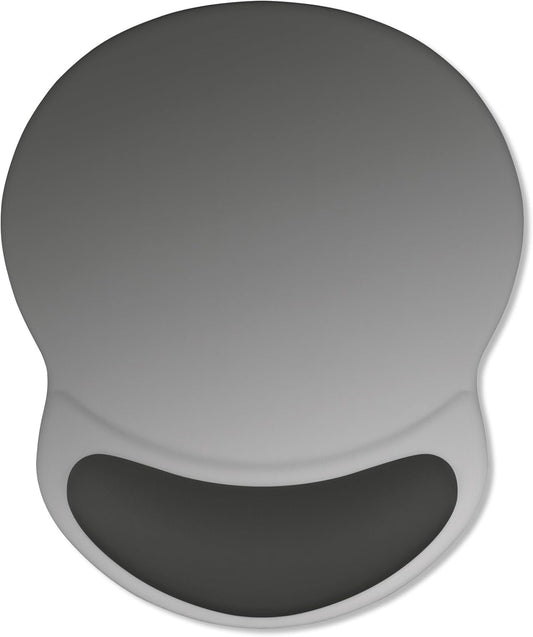 ITNRSIIET Ergonomic Mouse Pad with Comfort Gel Wrist Rest, Non-Slip PU Base, Smooth Textured Surface, Reduces Hand Fatigue & Wrist Pain, 8.7 x 7.2 Inch for Office Gaming Home, Gray Gradient