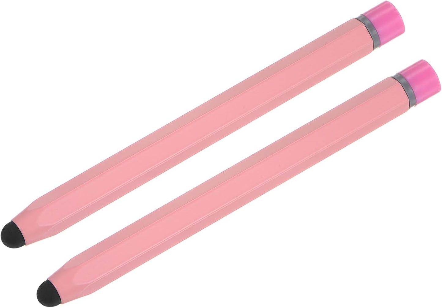 MECCANIXITY 2pcs Stylus Pens for Touch Screens Hexagon Crayon Stylus Pen Universal Capacitive Stylus for All Touch Screen Devices, 4.7" Pink
