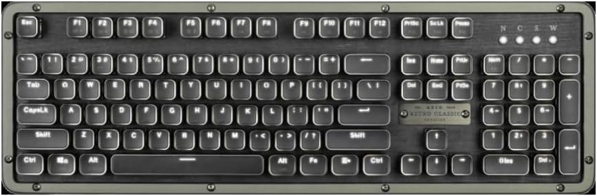 Azio RC Prestige Mechanical Keyboard, Bluetooth 5.0, Hot-Swappable Switches, PC/Mac (Ebony/Brown Switches)