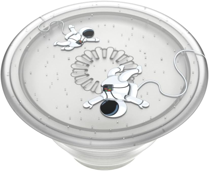 PopSockets Plant-Based Phone Grip with Expanding Kickstand, Eco-Friendly, Adhesive Grip - Translucent Space Walk