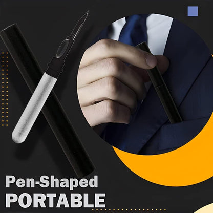 Cleaner Kit for Earbuds, Cleaning kit for Airpods Pro 1 2 3, Multi-Function Cleaning Tool with Brush Flocking Sponge for Wireless Earphones Bluetooth Headphones Case Camera and Phone(Black)